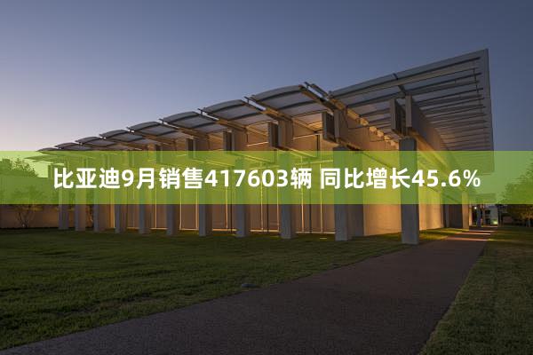 比亞迪9月(yuè)銷售417603輛(liàng) 同比增長(cháng)45.6%