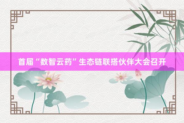 首屆“數(shù)智雲藥”生(shēng)态鏈聯搭夥伴大(dà)會(huì)召開(kāi)